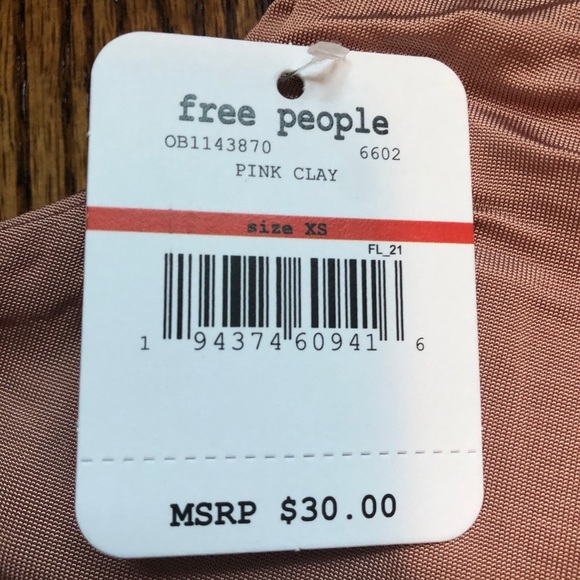 Free People Be Cool Brami Pink Clay Size XS - Picture 9 of 10